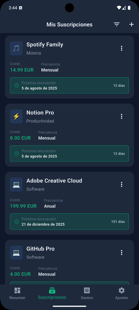 ZenSubs Screenshot 3